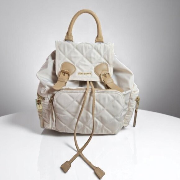 RARE STEVE MADDEN Vanilla Solly Bag Quilted Backpack  NWT - Picture 1 of 8